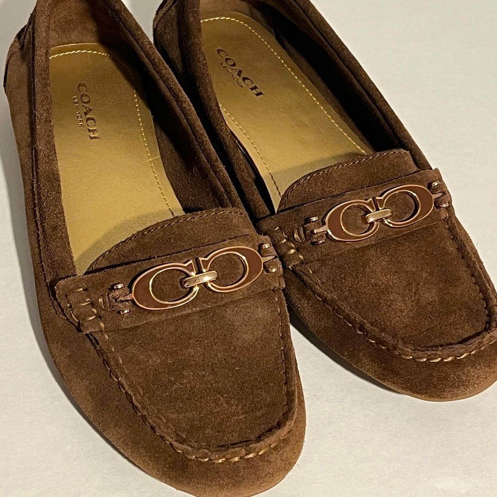 Coach Fortunata suede loafer size 7